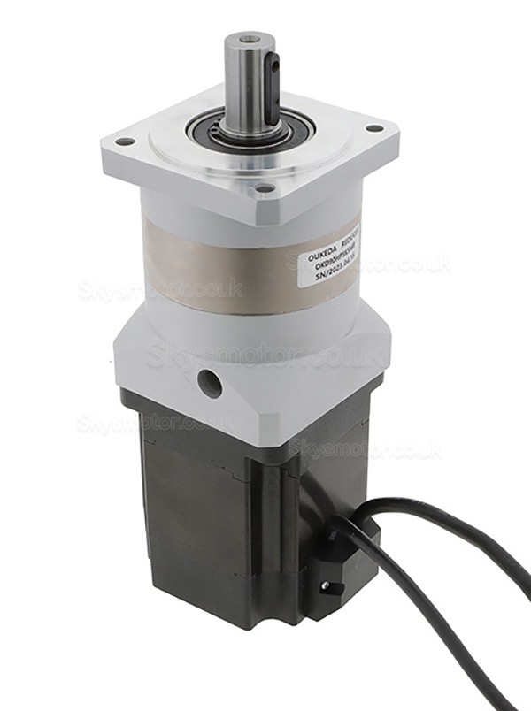 Oukeda NEMA 34 Stepper Motor OK86BLS105-430A-SPL5G 48V 3000RPM with Planetary Gearbox Ratio 5:1/10:1/20:1/50:1 